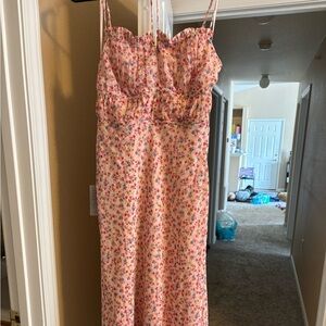 Nordstrom Pink Floral Maxi Dress